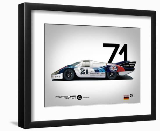 1971 Porsche 917 Martini Rossi-NaxArt-Framed Art Print