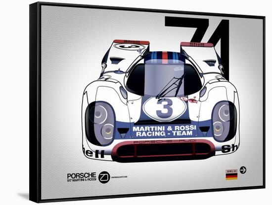 1971 Porsche 917-NaxArt-Framed Stretched Canvas