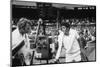 1971 Wimbledon: Australia's Rod Laver (L) and U.S.A Tom Gorman on Centre Court after their Match-Alfred Eisenstaedt-Mounted Photographic Print