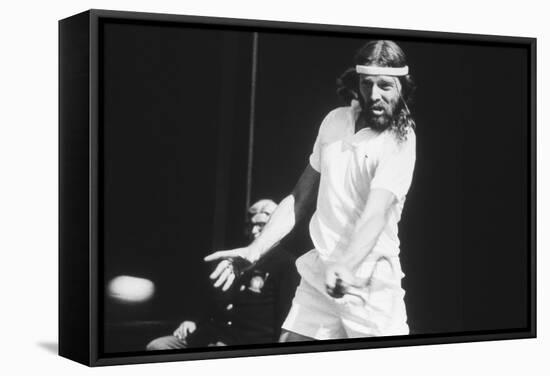 1971 Wimbledon: South African Tennis Player Ray Moore in Action-Alfred Eisenstaedt-Framed Stretched Canvas