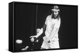 1971 Wimbledon: South African Tennis Player Ray Moore in Action-Alfred Eisenstaedt-Framed Stretched Canvas