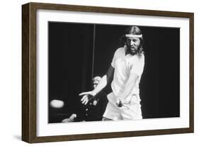 1971 Wimbledon: South African Tennis Player Ray Moore in Action-Alfred Eisenstaedt-Framed Photographic Print