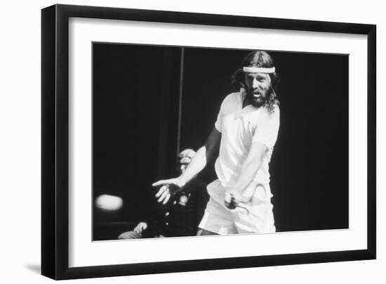 1971 Wimbledon: South African Tennis Player Ray Moore in Action-Alfred Eisenstaedt-Framed Photographic Print