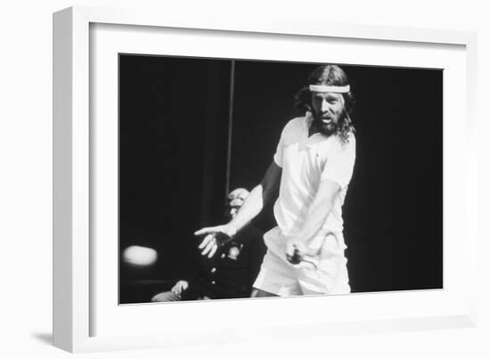 1971 Wimbledon: South African Tennis Player Ray Moore in Action-Alfred Eisenstaedt-Framed Photographic Print