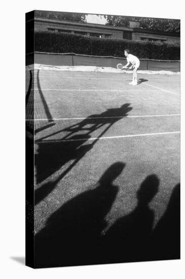 1971 Wimbledon: Tennis Player in Ready Position-Alfred Eisenstaedt-Stretched Canvas