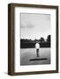 1971 Wimbledon: Worker Combing the Tennis Court Turf-Alfred Eisenstaedt-Framed Photographic Print