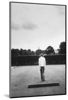 1971 Wimbledon: Worker Combing the Tennis Court Turf-Alfred Eisenstaedt-Mounted Photographic Print