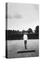 1971 Wimbledon: Worker Combing the Tennis Court Turf-Alfred Eisenstaedt-Stretched Canvas