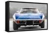 1972 Corvette Front End Watercolor-NaxArt-Framed Stretched Canvas