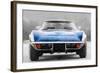 1972 Corvette Front End Watercolor-NaxArt-Framed Art Print