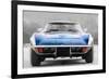 1972 Corvette Front End Watercolor-NaxArt-Framed Premium Giclee Print