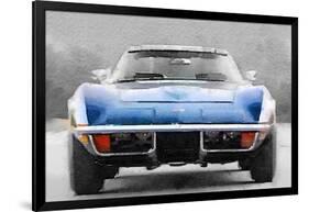 1972 Corvette Front End Watercolor-NaxArt-Framed Art Print