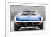 1972 Corvette Front End Watercolor-NaxArt-Framed Art Print