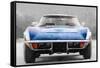 1972 Corvette Front End Watercolor-NaxArt-Framed Stretched Canvas