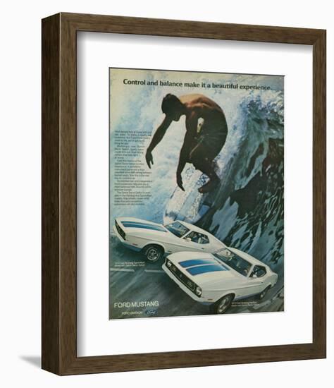 1972 Mustang Control & Balance-null-Framed Art Print