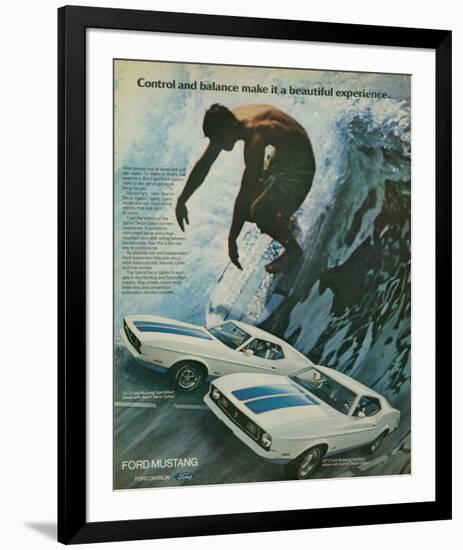 1972 Mustang Control & Balance-null-Framed Art Print