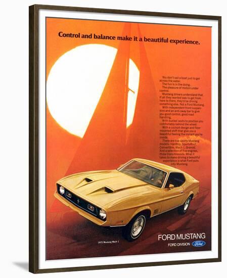 1972 Mustang Make It Beautiful-null-Framed Premium Giclee Print