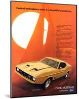 1972 Mustang Make It Beautiful-null-Mounted Art Print