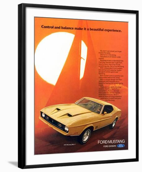 1972 Mustang Make It Beautiful-null-Framed Art Print