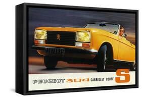 1972 Peugeot 304 Cabriolet S sales brochure-null-Framed Stretched Canvas
