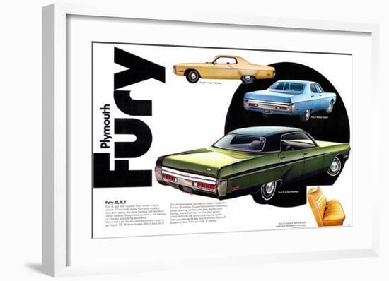 1972 Plymouth Fury III II & I-null-Framed Art Print