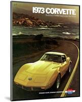 1973 Corvette - to See the Usa-null-Mounted Art Print