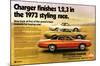 1973 Dodge Charger Rallye-null-Mounted Art Print