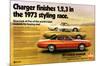 1973 Dodge Charger Rallye-null-Mounted Art Print