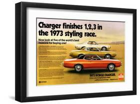 1973 Dodge Charger Stylingrace-null-Framed Art Print