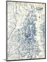 1973, Kitsap County Map, Washington, United States-null-Mounted Giclee Print