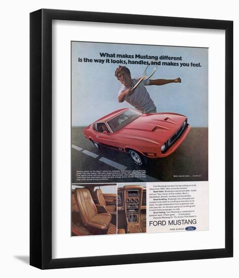 1973 Makes Mustang Different-null-Framed Premium Giclee Print