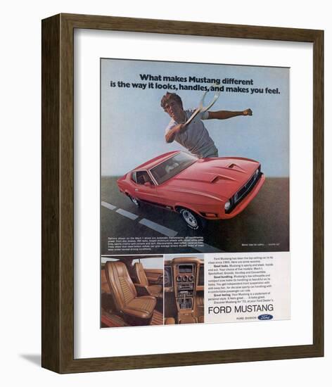 1973 Makes Mustang Different-null-Framed Premium Giclee Print