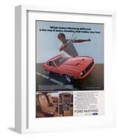 1973 Makes Mustang Different-null-Framed Premium Giclee Print