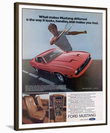 1973 Makes Mustang Different-null-Framed Premium Giclee Print