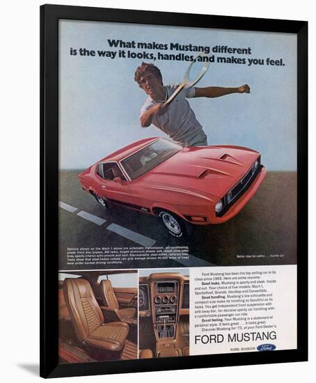 1973 Makes Mustang Different-null-Framed Premium Giclee Print