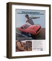 1973 Makes Mustang Different-null-Framed Art Print