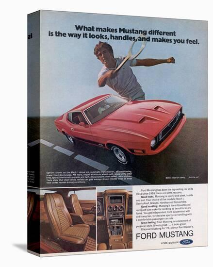 1973 Makes Mustang Different-null-Stretched Canvas