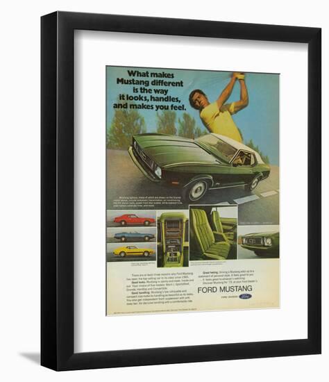 1973 Mustang the Way It Looks-null-Framed Art Print