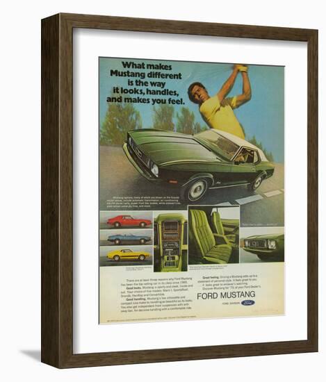 1973 Mustang the Way It Looks-null-Framed Art Print