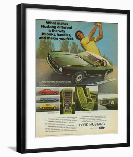 1973 Mustang the Way It Looks-null-Framed Art Print