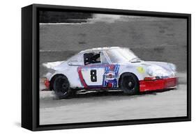 1973 Porsche 911 Watercolor-NaxArt-Framed Stretched Canvas