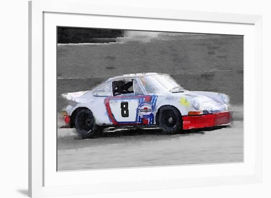 1973 Porsche 911 Watercolor-NaxArt-Framed Art Print