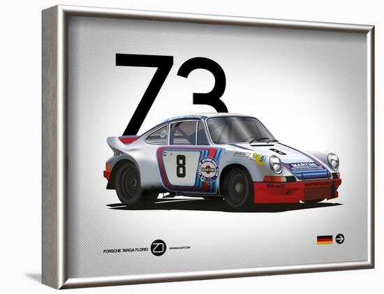 1973 Porsche Targa Florio-NaxArt-Framed Art Print