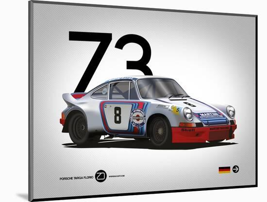 1973 Porsche Targa Florio-NaxArt-Mounted Art Print