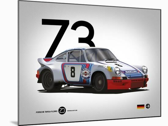 1973 Porsche Targa Florio-NaxArt-Mounted Art Print