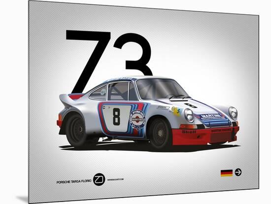 1973 Porsche Targa Florio-NaxArt-Mounted Art Print