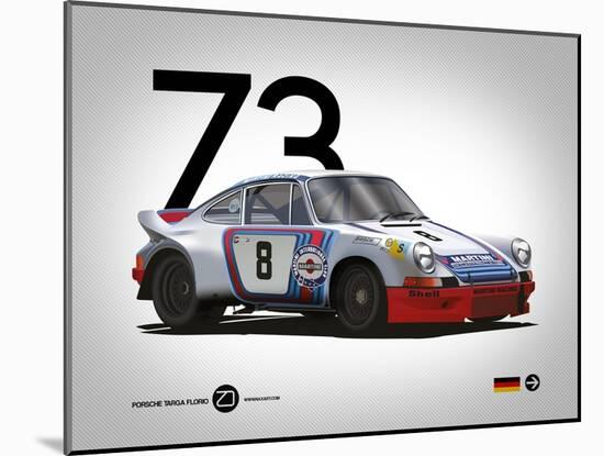 1973 Porsche Targa Florio-NaxArt-Mounted Art Print