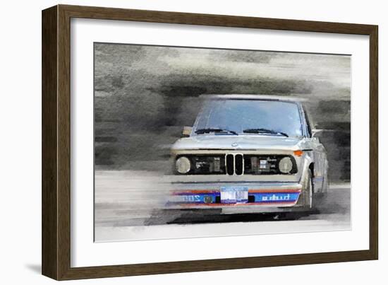 1974 BMW 2002 Turbo Watercolor-NaxArt-Framed Art Print