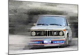 1974 BMW 2002 Turbo Watercolor-NaxArt-Mounted Art Print