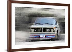 1974 BMW 2002 Turbo Watercolor-NaxArt-Framed Art Print